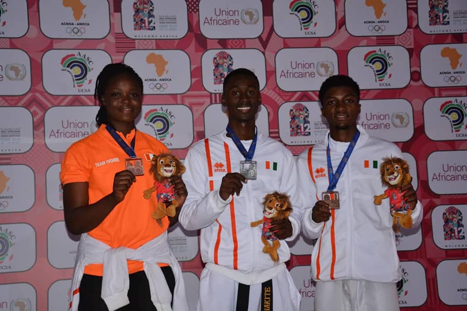 les Taekwondo-ins Ivoirien médaillés