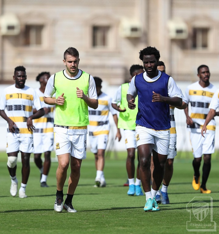 Al-Ittihad : Bony Wilfried à l'entraînement