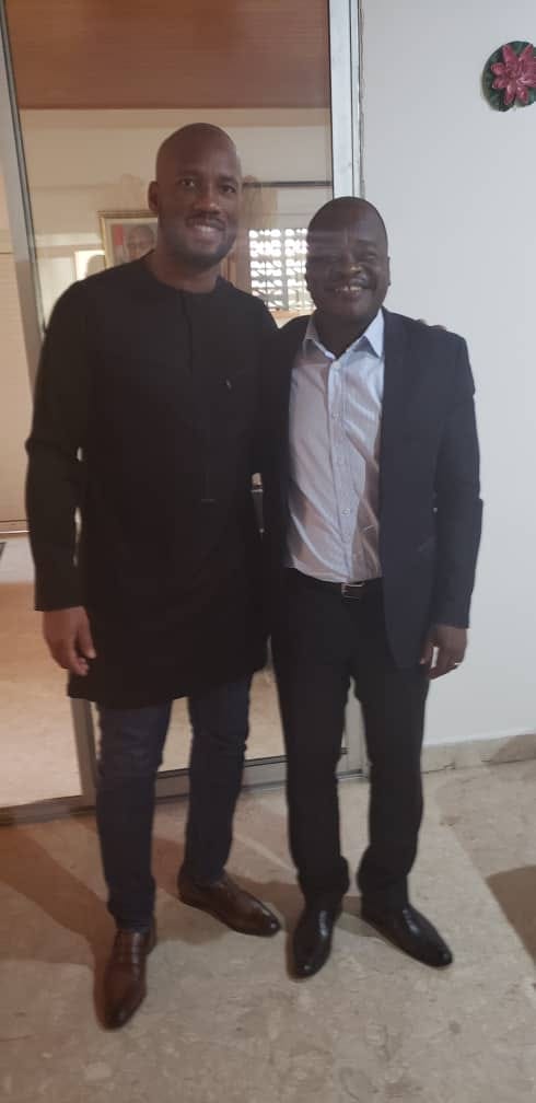 Drogba et Koffi Kouassi Jean Jacques (Schadrac FC)