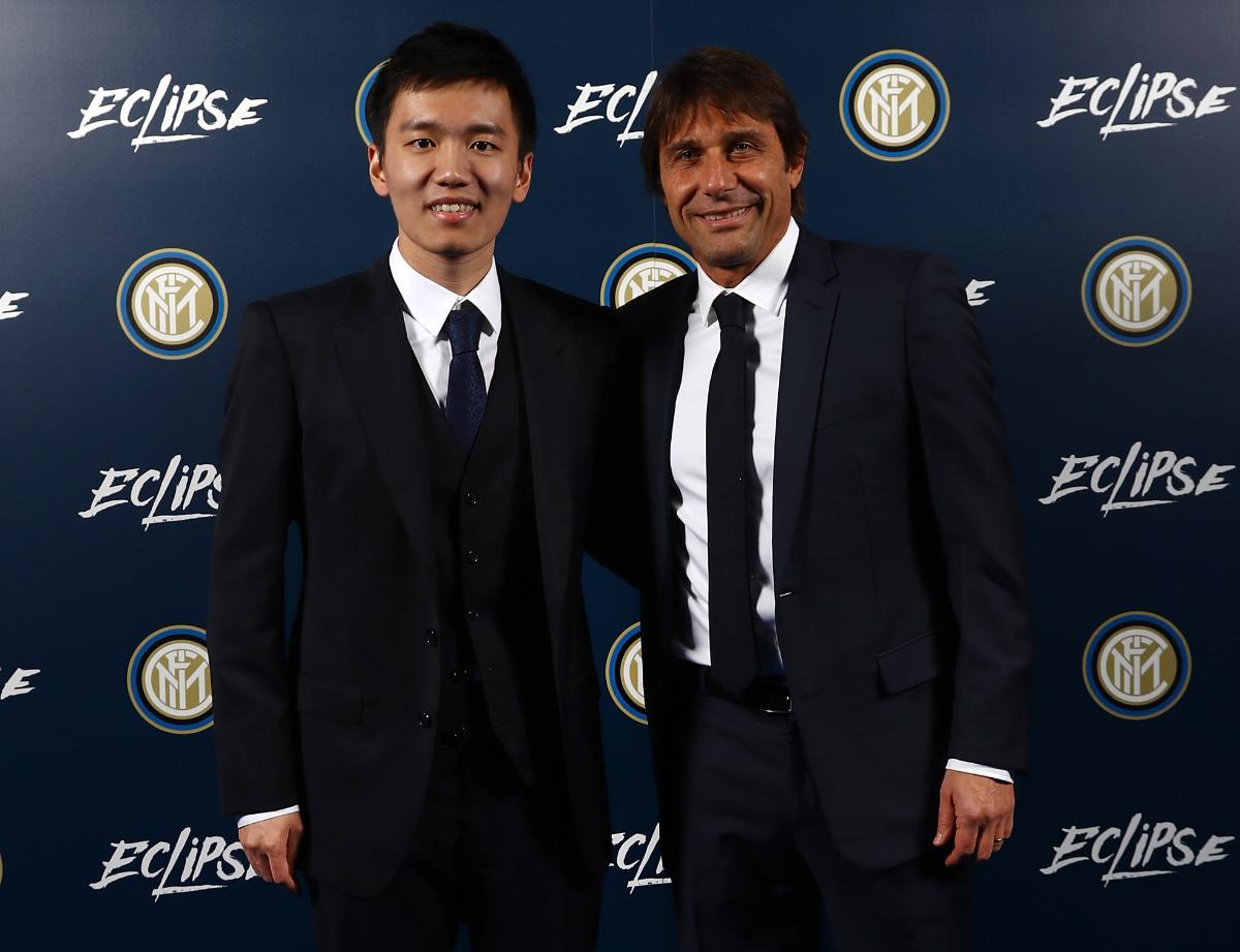 Steven Zhang (Président de l'Inter) et Antonio Conte (Entraineur de l'Inter)