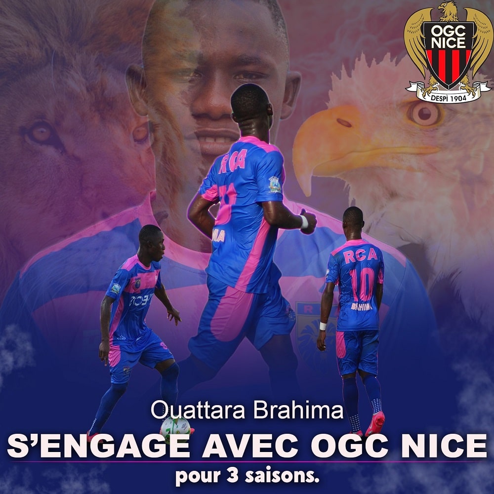 Mercato : L'OGC Nice met la main sur une pépite du Racing Club d'Abidjan