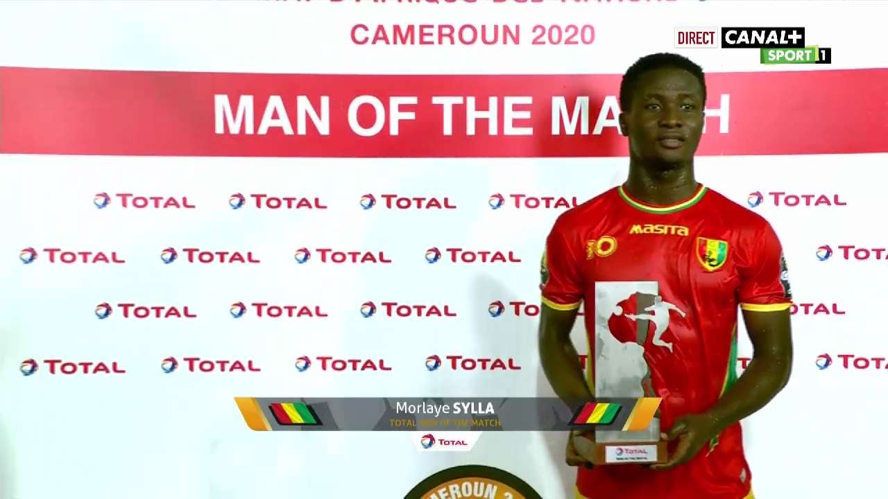 Morlaye Sylla, homme du match et auteur de 3 buts dans la compétition Morlaye Sylla, homme du match et auteur de 3 buts dans la compétition