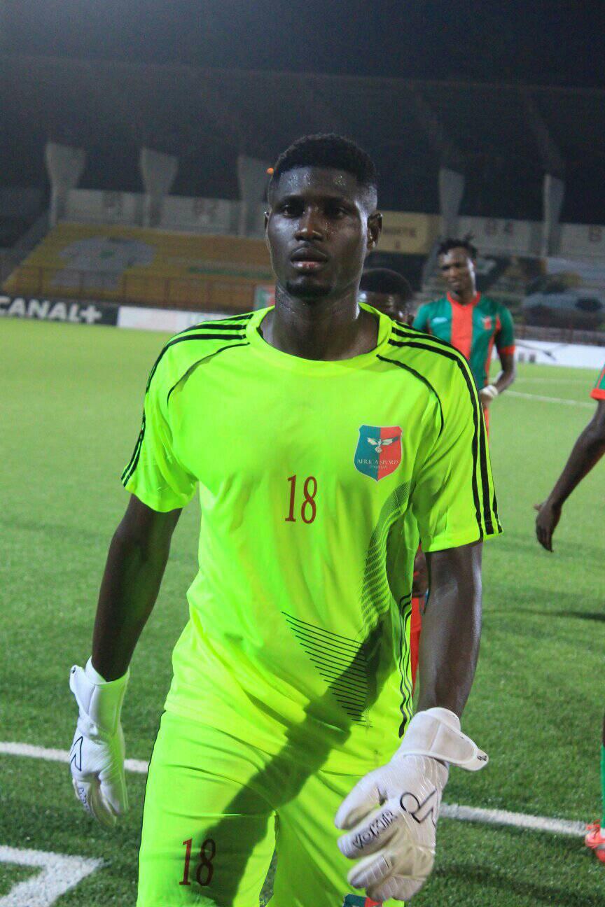 Dante El Hadj, ancien portier du WAC puis de l'ASEC et aujourd'hui à l'Africa Sports
