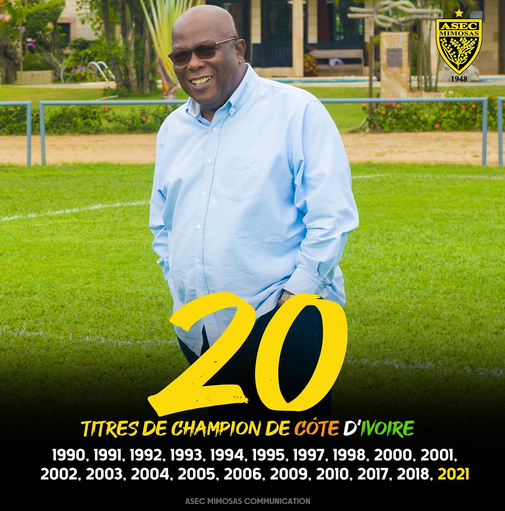 20è titre de l'ASEC Mimosas sous Roger Ouégnin