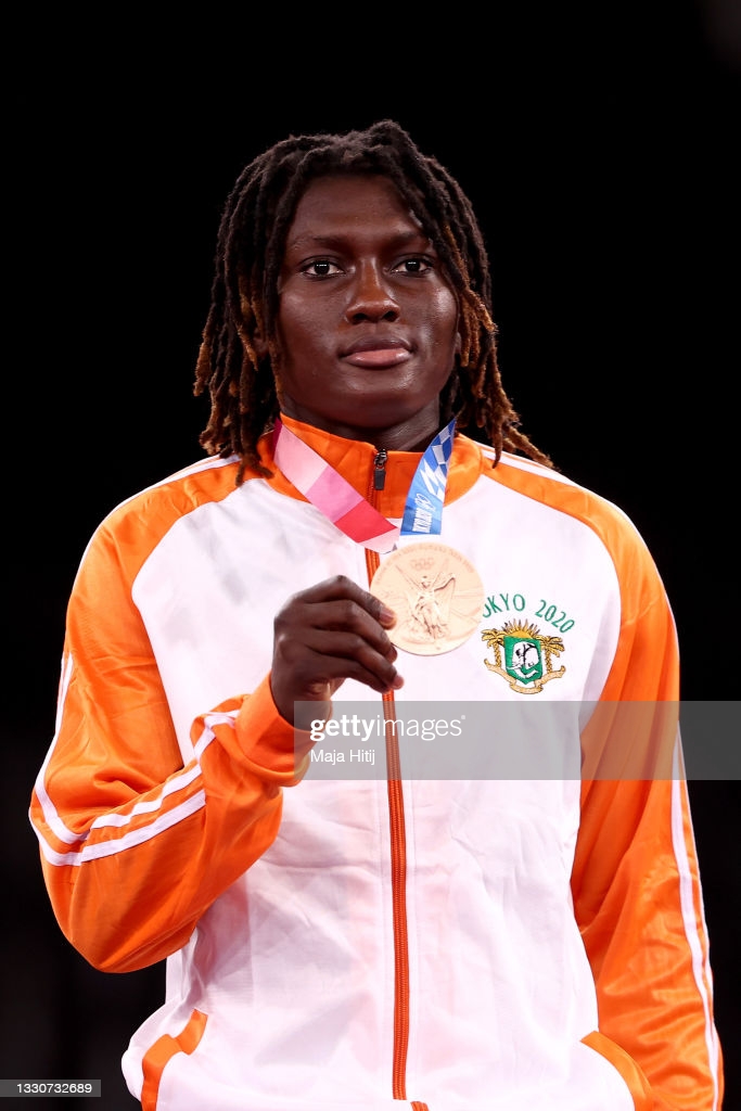 Gbagbi Ruth, médaillée de Bronze en Taekwondo (-67Kg) aux JO de Tokyo Gbagbi Ruth, médaillée de Bronze en Taekwondo (-67Kg) aux JO de Tokyo