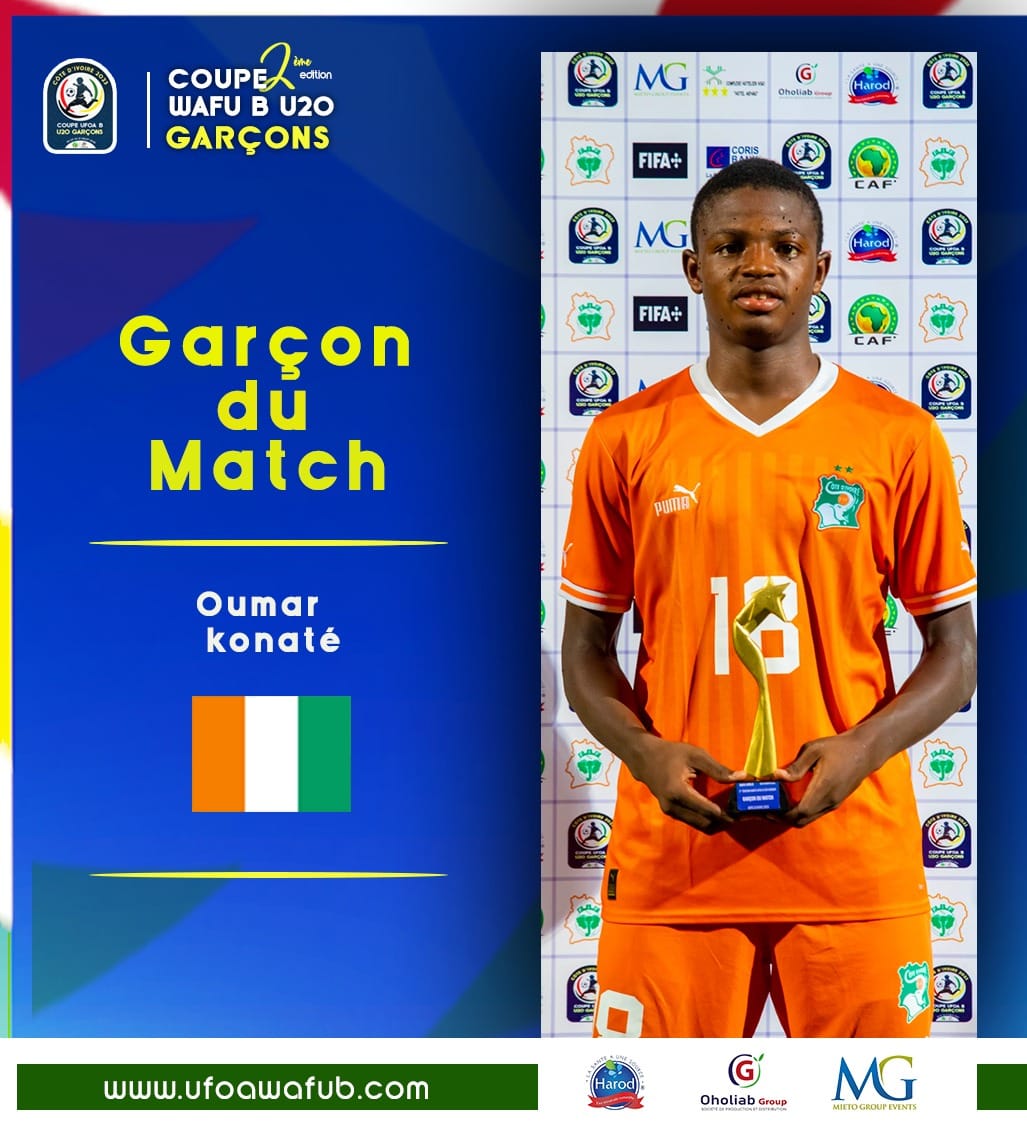 Oumar Konaté élu meilleur joueur de la Finale Oumar Konaté élu meilleur joueur de la Finale