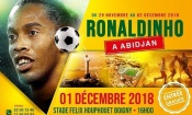 Abidjan : Ronaldinho arrive finalement ce vendredi 30 novembre