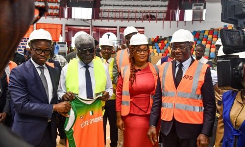 Afrobasket Dames : le Chef du Gouvernement Ivoirien a visité les salles du Palais des Sports