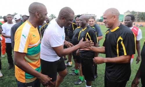 Amical : Le Ministre Hamed Bakayoko buteur face aux Eléphants Champions d’Afrique 92