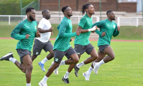 Amicaux : Entre travail musculaire et enchainements tactiques, les Éléphants n’ont pas chômé