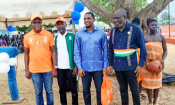 Assouindé : La FIBB et Samuel Eto'o inaugurent un terrain omnisports avec le Maire de la localité