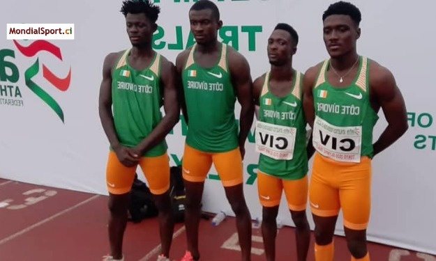 Athlétisme : Les Eléphants terminent sur le podium du relais 4x100m au Nigeria