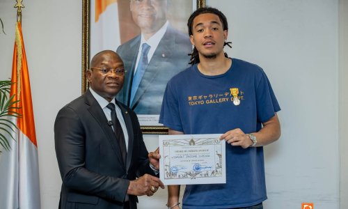 Basket : Pacôme Dadiet reçoit une distinction de l'Etat de Côte d'Ivoire