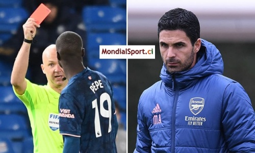 ‘‘C’est inacceptable !’’ : Pépé s'attire les foudres d'Arteta après son geste d’humeur