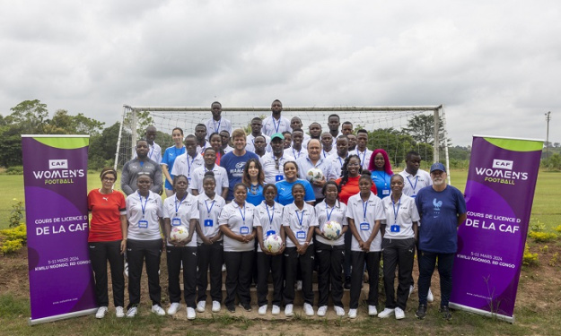 CAF : le programme de Licence D des entraineurs de football féminin lancé avec succès en RDC