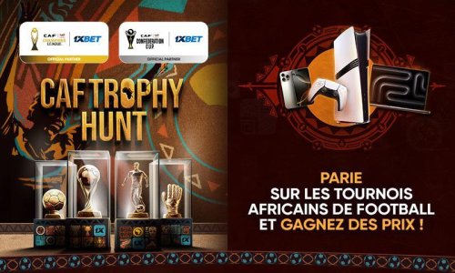 CAF Trophy Hunt : Gagne un Apple MacBook Pro, une PlayStation 5 Pro, un Xiaomi POCO X6 Pro et d’autres prix avec la promo 1xBet !