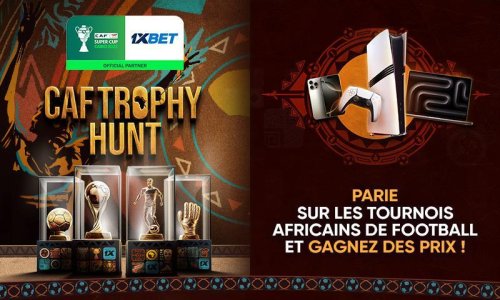 CAF Trophy Hunt : Gagne un iPhone 17 Pro Max, un iPad Air 11, un Steam Deck et d’autres prix avec la promo 1xBet !