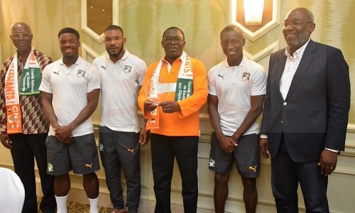 CAN 2019 : Les Eléphants reçoivent des invités de marque