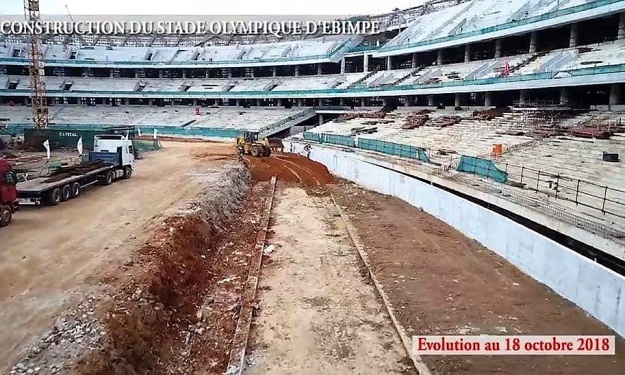 CAN 2021 : Stade Olympique d'Ebimpé en octobre 2018