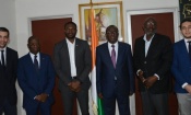 CAN 2021 (Visite d'Inspection) : La délégation de la CAF chez le Ministre Ivoirien des Sports
