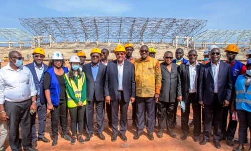 CAN 2023 : En visite à Korhogo, Patrick Achi se dit préoccupé par les délais de livraison des infrastructures