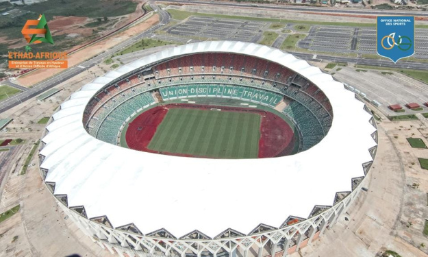 CAN 2023 : La toiture du stade Alassane Ouattara d’Ebimpé fait peau neuve