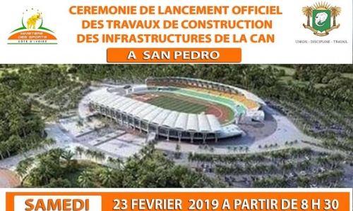 CAN 2023 : Les travaux de San Pedro démarrent ce samedi