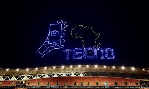 CAN 2023 : Quand TECNO illuminait le ciel d'Ebimpé avec une magnifique chorégraphie de drones