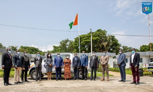 CAN 2023 : Quatre nouveaux véhicules remis aux Délégués des infrastructures sportives