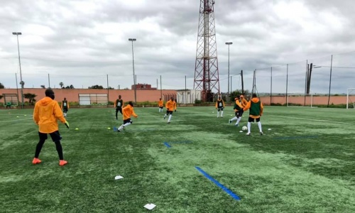CAN U17 : Les images de la 1ère séance d’entrainement des Eléphanteaux au Maroc