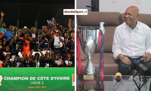 Champion de Ligue 2, le Stade d'Abidjan vise le titre pour son retour dans l'élite ! Son Pdt Sidibé Souleymane annonce les couleurs