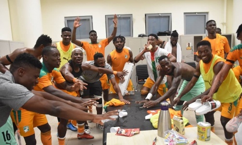 ‘‘Côte d’Ivoire – Burkina’’ : Chaude ambiance dans le vestiaire des Éléphants après leur victoire