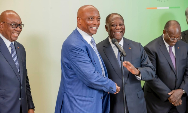 Côte d’Ivoire : Le Président de la CAF reçu en audience par Chef de l’État peu avant le coup d’envoi de la CAN