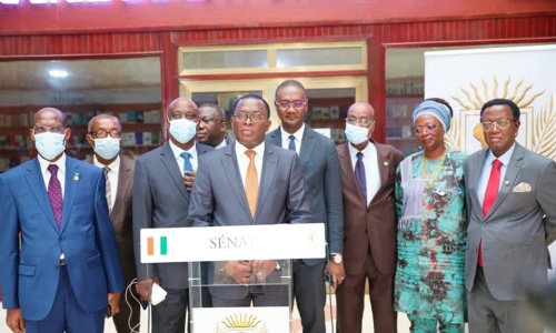 Danho Paulin présente le budget 2022 de son département au Sénat