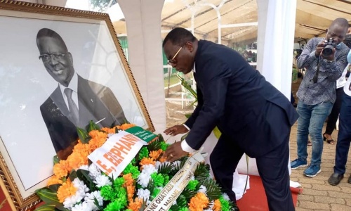 Deuil : Danho Paulin et le Mouvement Sportif Ivoirien ont rendu hommage à Laurent Dona Fologo