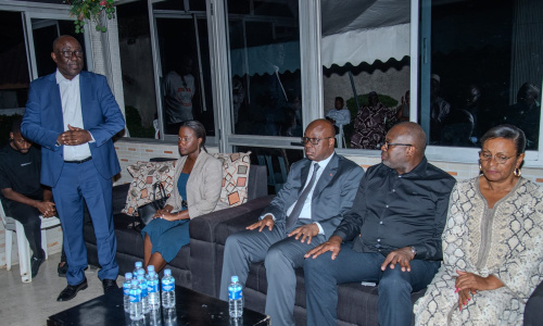 Deuil : Idriss Diallo et ses collaborateurs aux côtés de la famille du Président de l’AS Denguélé