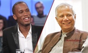 Didier Drogba et Muhammad Yunus au Forum International Peace and Sport 2017