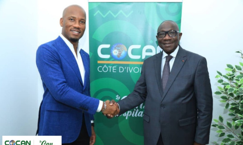 Didier Drogba reçu par le Président du COCAN