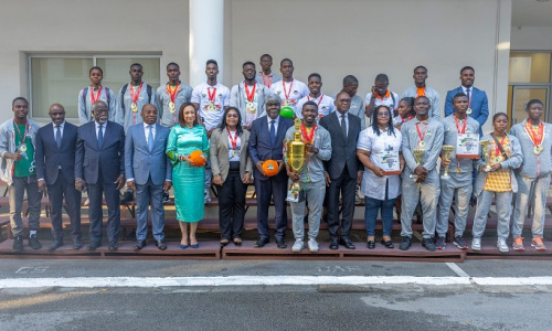 Dodgeball : Champions d’Afrique, les Eléphants reçus par le 1er Ministre Mambé