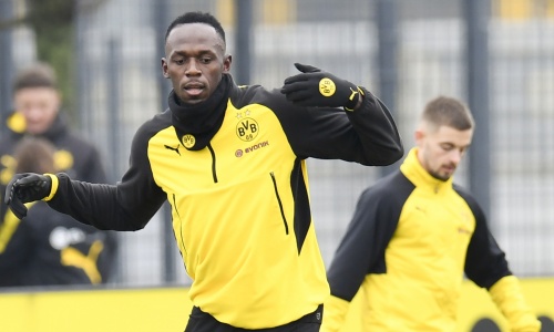 Dortmund : Usain Bolt s'offre 02 buts et un petit pont à l'entraînement