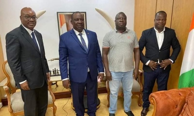 FIF : Idriss Diallo et le Président de l’AS Tanda se sont rencontrés en présence d'Adjoumani