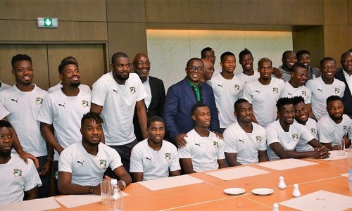 Elim. CAN 2019 : Le Ministre des Sports s’invite chez les Eléphants (Images)