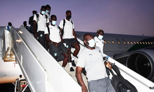 Elim. CAN 2022 : Les images de l’arrivée des Eléphants au Niger