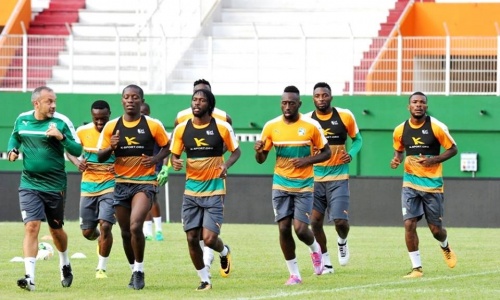 Elim. Mondial 2018 - CIV-Gabon : 1ère séance d'entraînement des Éléphants