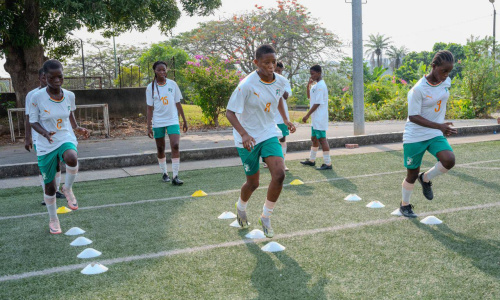 Elim. Mondial Féminin U17 : les Eléphanteaux au travail au Centre Technique National