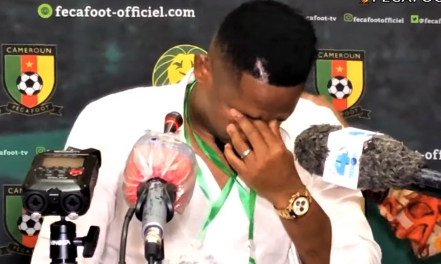 FECAFOOT : Fraichement élu, Samuel Eto’o fond en larme en plein discours