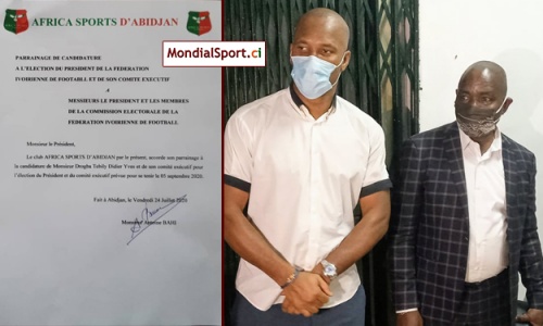 FIF : Drogba a reçu le parrainage de l'Africa Sports ce vendredi soir (Off.)