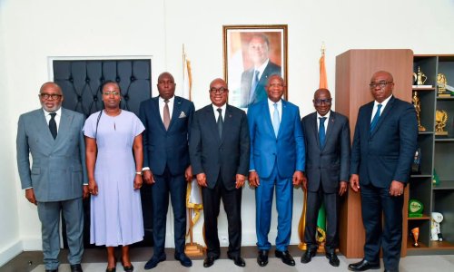 FIF : le Président Yacine Idriss Diallo et son équipe reçus par le Ministre Adjé Silas Metch