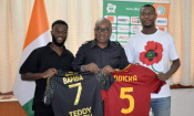 FIF : Les néo-Éléphants Jonathan Bamba et Evan Ndicka reçus par Idriss Diallo