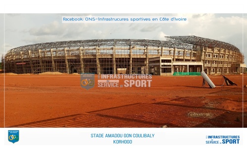 Infrastructures CAN 2023 : Le stade de Korhogo reçoit sa charpente